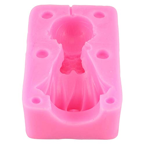 YIYAO Gadgets Fondant Moldes Little Angel Girl Silicona 3D Angel Rezando Silicona Vela Molde Party Fondant Cake Decorating