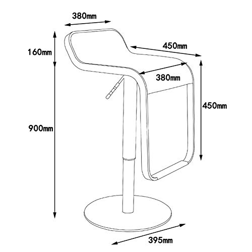 YLCJ Taburete de Bar Giratorio de elevación sillón Taburete de joyería Material de Acero Adecuado para Varios Lugares