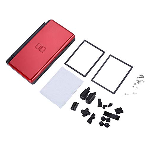 Ymiko Piezas de reparación Completas para la Carcasa de la Carcasa del Kit de reemplazo de Nintendo DS Lite(Rojo)