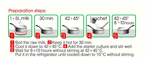 Yogur de tradicional búlgara - para preparación casera - hasta 50 litros.