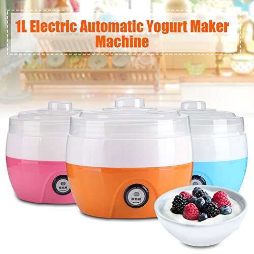 Yogurteras Electrica Automático Maquina para Hacer Yogur y Helado, Capacidad 1 Litro(Azul)