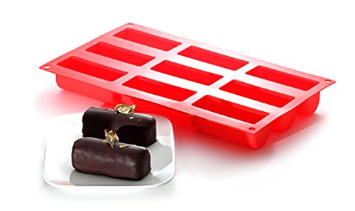 YOKO DESIGN 1256 - Molde para Brazos de Gitano tamaño Mini (Silicona Platino, 30 x 17,3 x 4 cm), Color Rojo