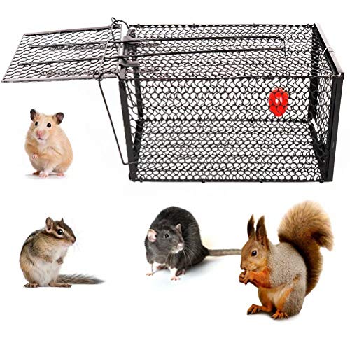 YOMERA Trampa para Ratas, Trampa para Ratas y Ratones 28 * 14 * 14 Cm Jaula para Animales Trampas para Ratones Trampas para Jaulas para Ratones con Animales Vivos y Humanos de Alta Sensibilidad