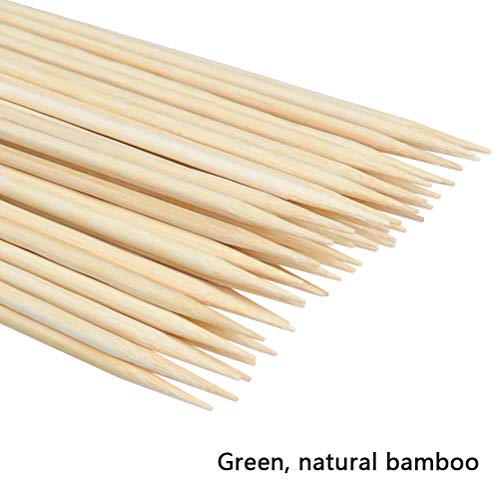 YOTINO 100Pcs Palos de Bambú Desechables Palillos de Madera sin Acabado Palos Redondos Madera Varillas Difusor para Manualidades, Fiesta de Barbacoa, Madera de Caña Difusor