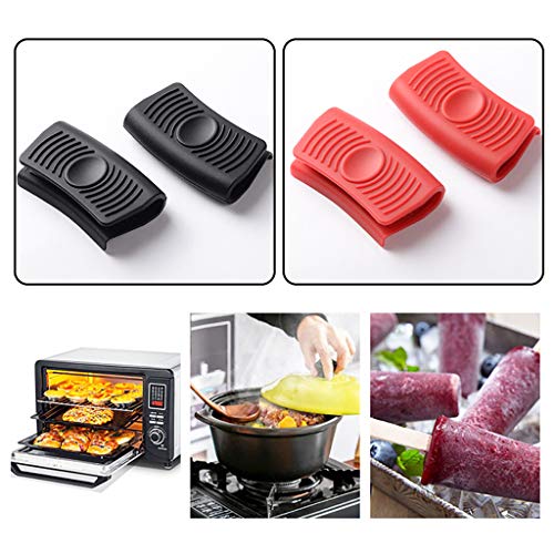 Younoo - Asas de silicona con soporte para mango de picado, asas calorifugadas, asa de tapa, maceta, accesorios para cacerolas, sartenes y placas de freír