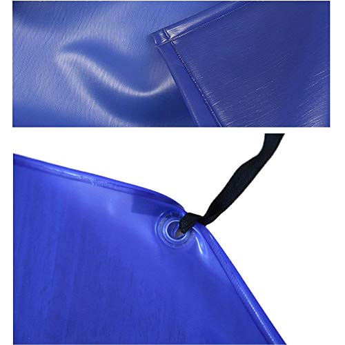 YQ WHJB PVC Impermeable Delantales,Adulto Trabajo Bib Delantales,Vinilo Heavy Duty Cocina Cocina Durable Profesional Delantales-Azul