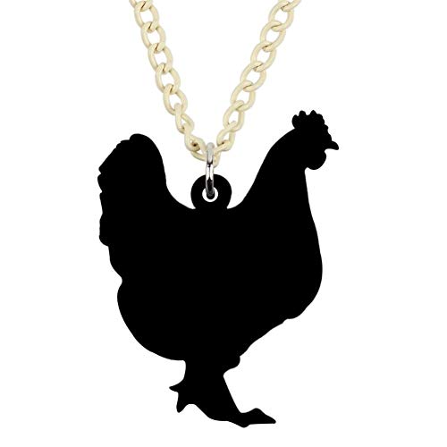 YUANYUAN520 Gallina Pollo acrílico joyería Pendiente de Gargantilla del Animal del Campo for Las Mujeres niñas Adolescentes Accesorios Regalo Joyería (Metal Color : Multicolor)