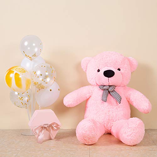 YunNasi Gigante Teddy Oso de Peluche Animal de Felpa Osito Suave Grande Rosa 120 cm