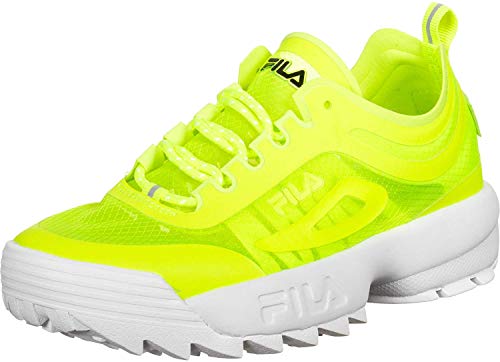 Zapatillas deportivas Fila Disde Run para mujer, color Amarillo, talla 38 EU