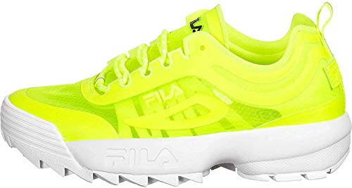 Zapatillas deportivas Fila Disde Run para mujer, color Amarillo, talla 38 EU