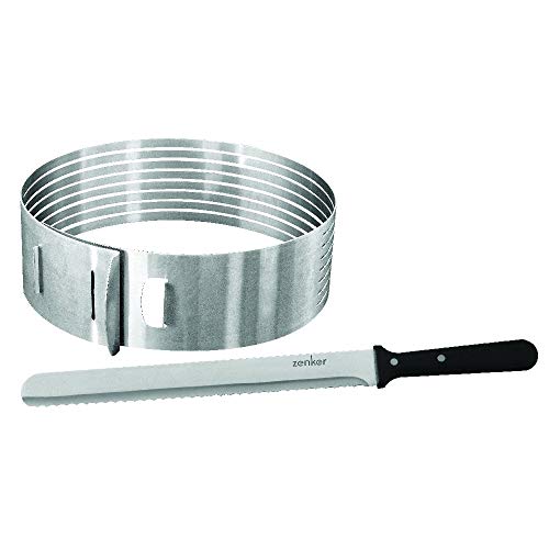 Zenker 7704 - Juego de Utensilios para Cortar Tartas (Molde y Cuchillo)