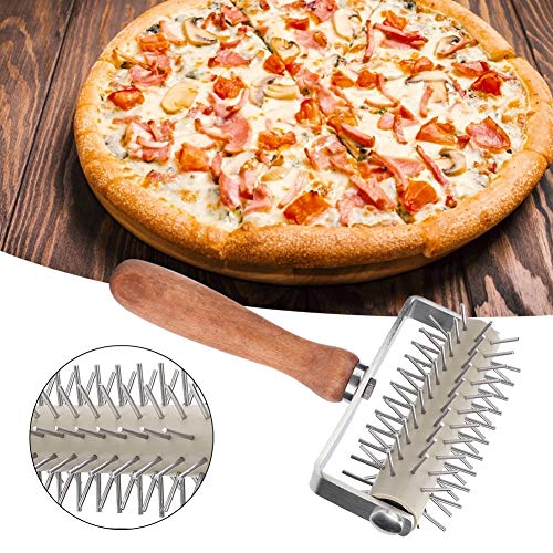 Zerone Enrejado de Masa, Enrejado de Masa de Acero Inoxidable Tarta de Galleta Superior Pizza Pan de hojaldre Corte de Corteza Cortador de Rodillo Cocina