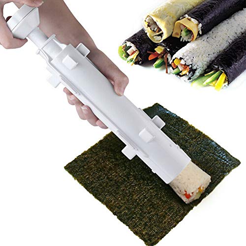 ZGBQ Juego de moldes para Hacer Sushi, Herramienta Simple para Hacer Alimentos de Cocina DIY (1pc, Blanco)