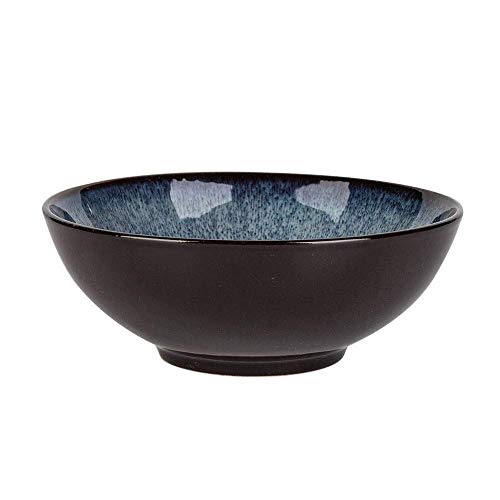 ZHA JIAN Tazón de cerámica de cerámica Bowl, Creativo casero Horno de Esmalte Bowl, Simple Cuenco de Fruta, Antideslizante 7.6in Tazón