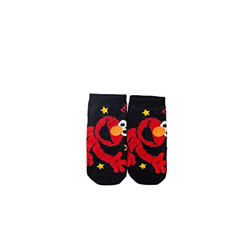 ZHANGNUO Calcetines Veraniegos Patrón Damas Algodón Una Talla/Elmo Negro