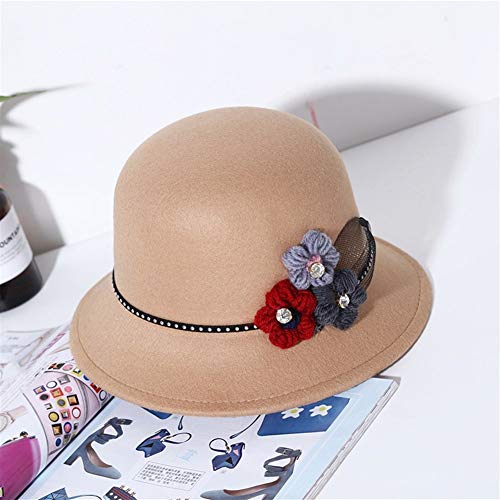 ZHANGQIAO-EU Sombrero de Las señoras del otoño y del Invierno versión Coreana de Agua Gorros de Lana Belleza y la Gracia de la Cuenca fría capsula al por Mayor AliExpress Sombrero Femenino Otoño