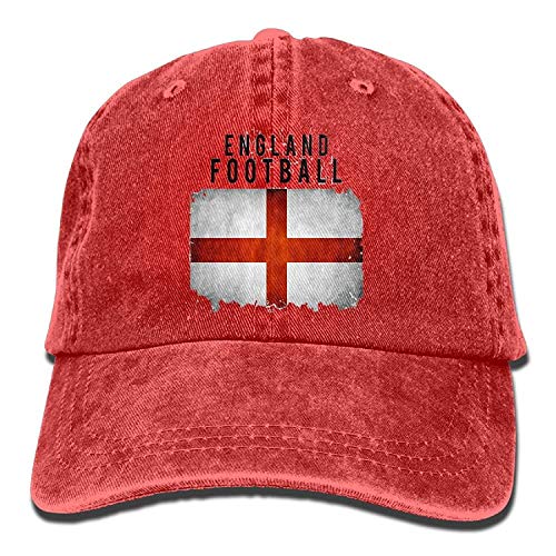 zhouyeT England Football 2018 Cotton Adjustable Peaked Baseball Dyed Cap Adult Washed Cowboy Hat