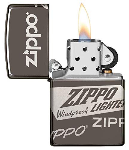 Zippo - Mechero de Bolsillo para Unisex, diseño de Hielo Negro, Talla única