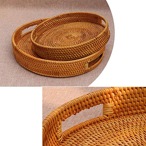 ZSQAI Cesta de Frutas Cesta de Almacenamiento Cuenco de Alambre for Cocina con Pan Verduras (Size : 30 * 5CM)