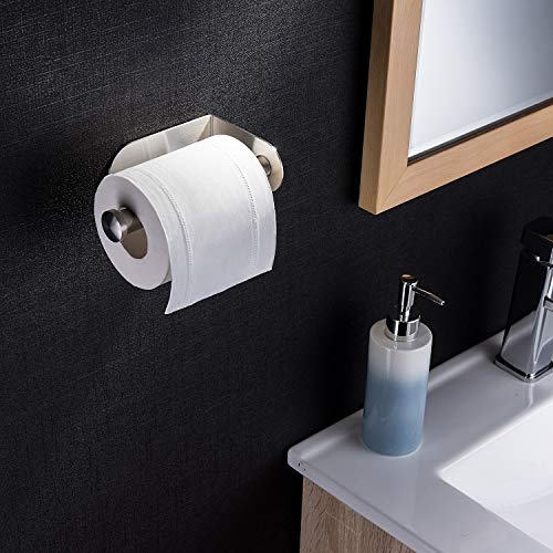 ZUNTO Portarrollos Baño - Porta Rollos de Papel Higienico Adhesivo Acero inoxidable Soporte de Papel higiénico