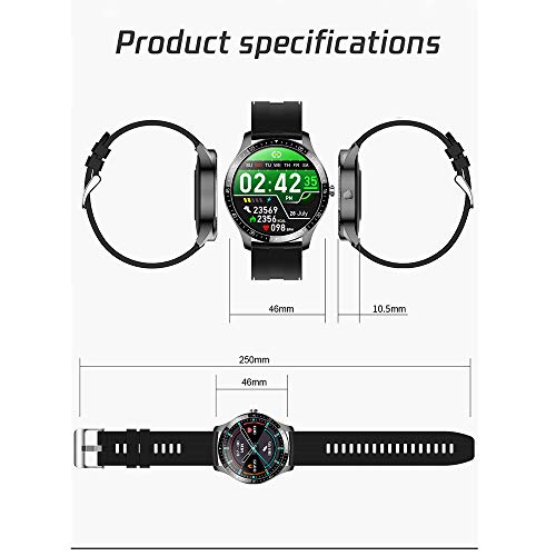 ZWW Relojes Inteligentes, Relojes Deportivos con La Presión Arterial Y Las Funciones De Monitorización De Oxígeno, Podómetros, Y Las Llamadas para Android E iOS,G