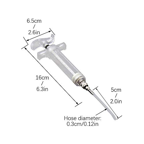 ZZM Jeringa de alimentación Manual de Young Bird, Parrot Baby Bird Feeder Plástico de Seguridad Inyector Transparente Tubo de Cultivo para Animales pequeños