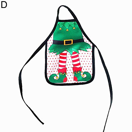 1 unid lindo creativo Mini delantal de Navidad cerveza botella de vino bolsa de la cubierta de la mesa de la cena de Navidad decoraciones o regalo envío gratis C