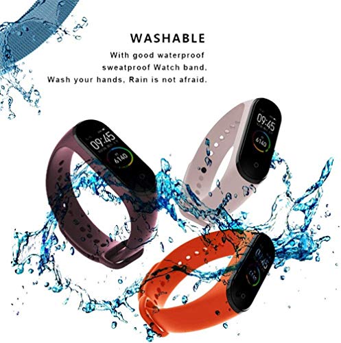 [10 Piezas] Correa Xiaomi Mi Band 3, Wanxideng Pulseras de Repuesto de Silicona Suave - 10 Colores