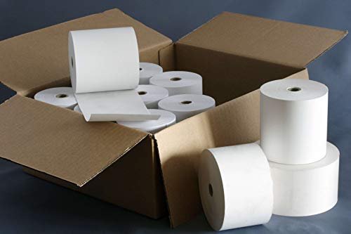 10 Rollos Papel Térmico 80 mm para Impresora, Tamaño 80 mm* 50 mm, Adecuado para Todas Las Impresora Térmica