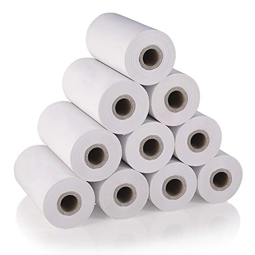 10 Rollos Papel Térmico 80 mm para Impresora, Tamaño 80 mm* 50 mm, Adecuado para Todas Las Impresora Térmica