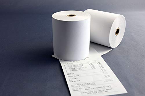 10 Rollos Papel Térmico 80 mm para Impresora, Tamaño 80 mm* 50 mm, Adecuado para Todas Las Impresora Térmica