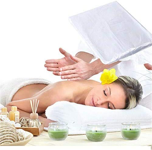 100 hojas de cama de spa desechables para masajes, fundas de sábanas de cosméticos, mesas de masaje para salón de belleza, masajes, tatuajes, hoteles (90 x 180 cm)