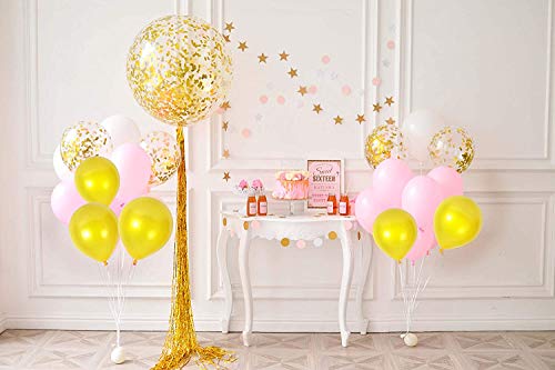 100 Piezas Globos Latex de colores variados para Bebe Año Cumpleaños,Niño Bautizos Comunion Baby Shower Azul,Bodas Aniversario Graduacion Fiesta Arco Decoracion (amarillo)