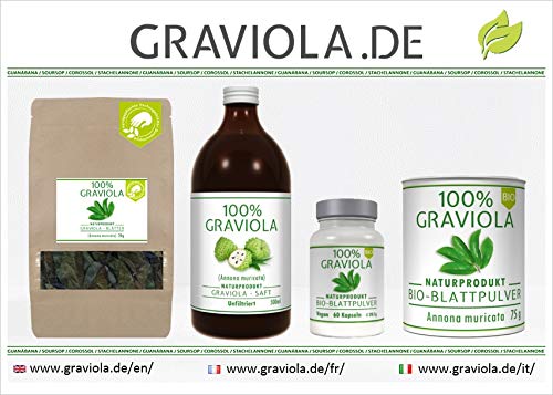 100% ZUMO DE GUANÁBANA - sin filtrar y vegano (500 ml), hecho de puré de graviola al 100%. Compra ventaja. Graviola. Soursop. Corossol. Stachelannone.