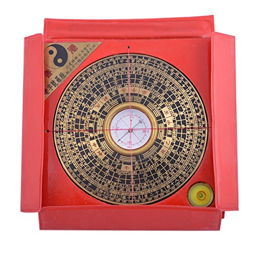 10,92 cm Feng Shui brújula Luo Pan/Lou Pan herramienta advpro libre Mxsabrina rojo cadena pulsera G7011