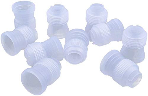 10pcs Acopladores Estándar de Plasticos de Boquillas Pequeñas para Manga Pastelera