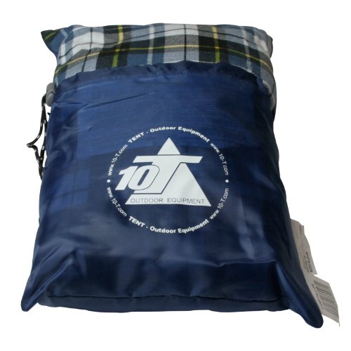 10T Outdoor Equipment 10T Camp Pillow Almohada de Camping, Azul, Estándar