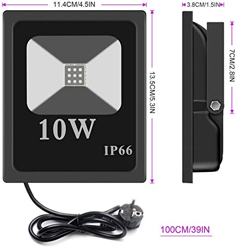 10W UV LED Foco Luz IP66 resistente al agua, alta potencia UV fosforito 85-265 V AC para aushärtung, pegamento, fosforito, Pesca, partes, de negocios, ausstellungs Center, Gemälde Pesca, Acuario