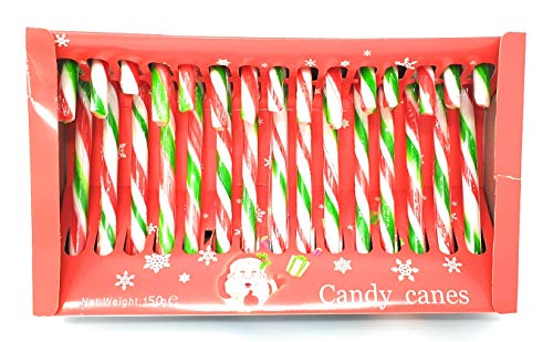 15 Paquetes de Bastones de Caramelo de Hierbabuena de árbol de Navidad - Dulces de Decoración