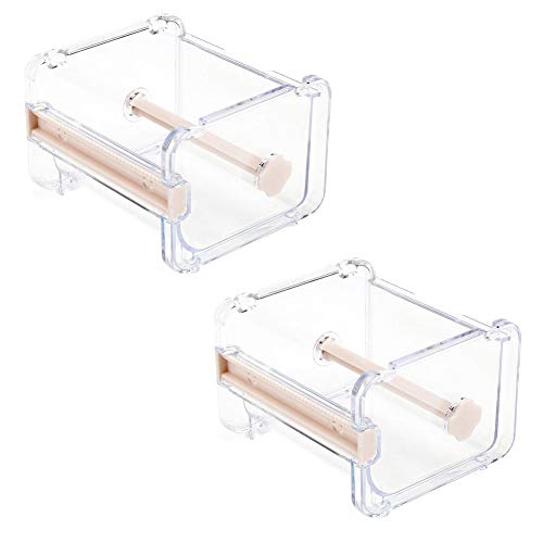 2 pcs HomDSim Washi Tape Dispenser Cutter, organisateur porte-bande de rouleau, bande de masquage bureau bande autocollant bricolage rouleau de support de coupe ruban