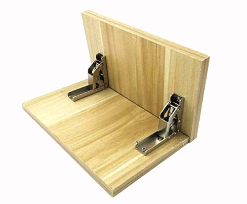 2 piezas de acero inoxidable 90 grados plegable estante bisagra soporte de mesa oculto bisagra accesorios muebles estantes plegables