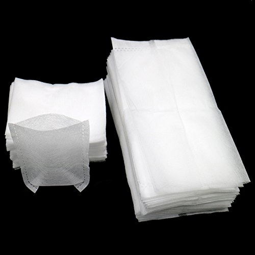 200 pcs Biodegradable papel planta plántula bolsas bolsas de tela crecer cría (16 x 20 cm + 8 x 10 cm)