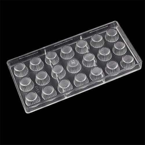 21 Pilas Cocina Horneado Chocolate Molde, Tableta de Policarbonato Boda Piruleta Moldes, Plástico Candy Pastel Cupcake Bandeja Hornear, Fuente Horno Moldes Herramienta - 14.5cmx 28cmx 2.5cm