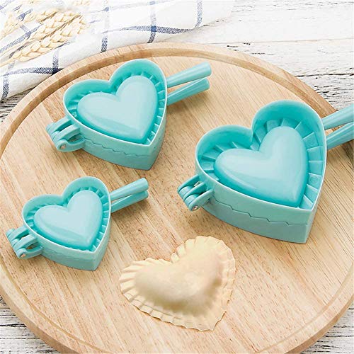 3 moldes para raviolis con forma de corazón - Cocina - Moldes - Pasta - Diferentes tamaños - Gnocchi - Dolces - Salados - Rellenos - Casa - Utensilios - Color aleatorio - Idea de regalo para el hogar