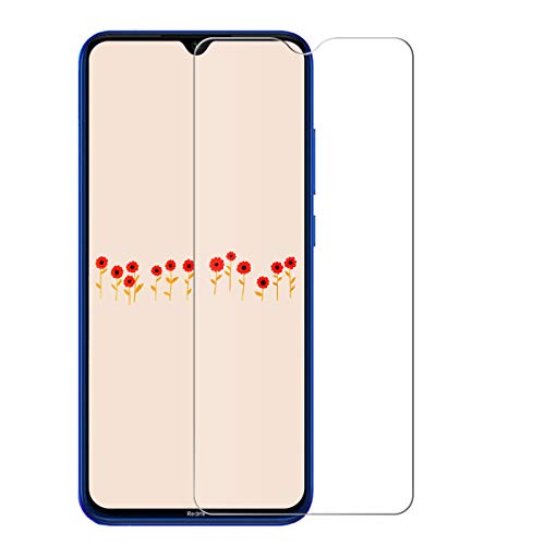 [3 Unidades] Protector de Pantalla para Xiaomi Redmi Note 8,Cristal Templado para Xiaomi Redmi Note 8 Alta Definicion,9H Dureza,Sin Burbujas - Transparente