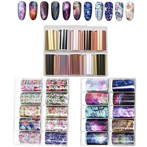 36 colores Lentejuelas Holográficas de Uñas, Kalolary Brillo del Clavo de Lentejuelas Color de uñas Glitter Paillette Mixta Redondo Fino 3D Manicura Maquillaje Calcomanías de bricolaje Decoración