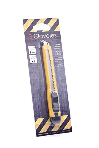 3Claveles 206 - Cúter metálico de 13 cm, nylon