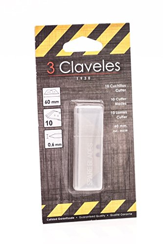 3Claveles 238 - Set de 10 cuchillas trapezoides perforadas