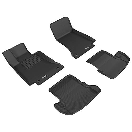 3D MAXpider para Mercedes-Benz Clase C Coupe, Aptas para Todas Las Condiciones Climáticas, Alfombrillas de Goma de Coche (Juego de Alfombras, Color Negro).