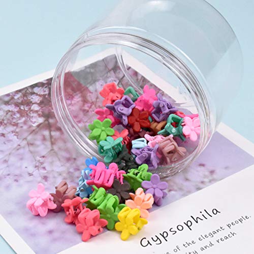 40pcs Pinzas Pelo Niña, Pinza Pelo Pequeña Horquillas para el Pelo Niña Pinzas para el Cabello en Forma de Flor, Pinza para el Cabello en Colores Surtidos, Accesorios Pelo Niña, Clips de Pelo Mujer